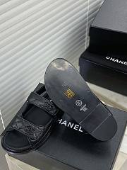 Chanel Black Hardware DAD Sandals - 6