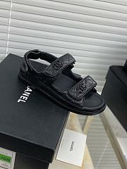 Chanel Black Hardware DAD Sandals - 5