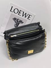 Loewe Puffer Goya Bag in Shiny Nappa Lambskin Black 23x17x9cm - 3