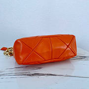 Prada System Nappa Leather Patchwork Bag Orange 24x18.5x9cm - 4