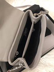 YSL Mini LouLou Toy Bag Grey Silver 20x4x14cm - 3