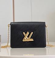 Louis Vuitton LV Twist Belt Chain Pouch Black 19x13.5x4.2cm - 1