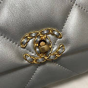 Chanel 19 Flap Bag Silver Gold Hardware 26cm - 2