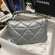 Chanel Large 19 Flap Bag Silver Gold Hardware 30cm - 6