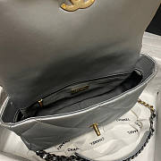 Chanel Large 19 Flap Bag Silver Gold Hardware 30cm - 4