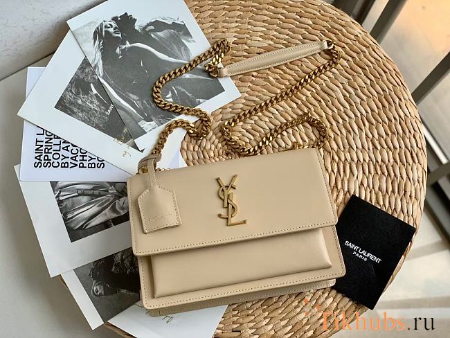 YSL Medium Sunset Light Beige Gold 22cm - 1