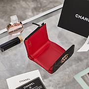 Chanel Wallet Black Gold 10.5x9x3cm - 3