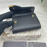 Dior Saddle Lotus Wallet Black Grained Calfskin 10x9x2.5cm - 5