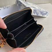 Dior Caro Detachable Card Holder Black 12 x 8.5 cm - 4