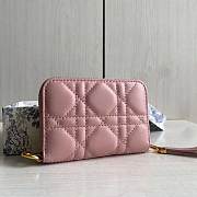 Dior Caro Detachable Card Holder Pink 12 x 8.5 cm - 6