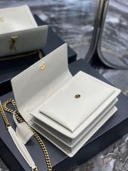 YSL Sunset Medium Patent White Gold 22x8x16cm - 2