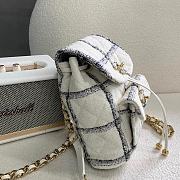 Chanel Backpack White Gold 21x24x10cm - 4