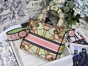 Dior Medium Lady D-Lite Bag Multicolor Lights Embroidery 24 x 20 x 11 cm - 2
