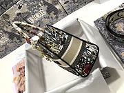 Dior Lady D-Lite Bag Multicolor Mille Fleurs Embroidery 24 x 20 x 11 cm - 6