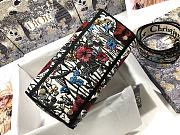 Dior Lady D-Lite Bag Multicolor Mille Fleurs Embroidery 24 x 20 x 11 cm - 5