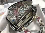 Dior Lady D-Lite Bag Multicolor Mille Fleurs Embroidery 24 x 20 x 11 cm - 2