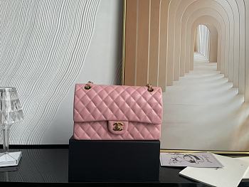 Chanel Flap Bag Rose Pink Caviar Gold 25cm