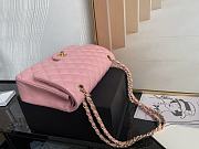 Chanel Flap Bag Rose Pink Caviar Gold 25cm - 5