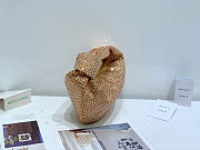 Bottega Veneta Mini Jodie Gold Crystal 23x28x8cm - 4