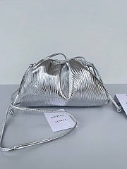 Bottega Veneta Mini Pouch Silver 22x13x5cm - 1