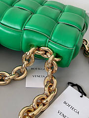 Bottega Veneta The Chain Cassette Green Gold 26x18x8cm - 3