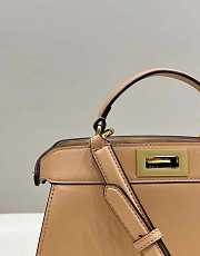 Fendi Peekaboo ISeeU Small Apricot Leather Bag 27x21x11cm - 2