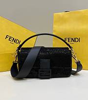 Fendi Baguette Re-Edition Bag Black Beads 27x15x6cm - 1