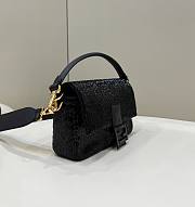 Fendi Baguette Re-Edition Bag Black Beads 27x15x6cm - 5