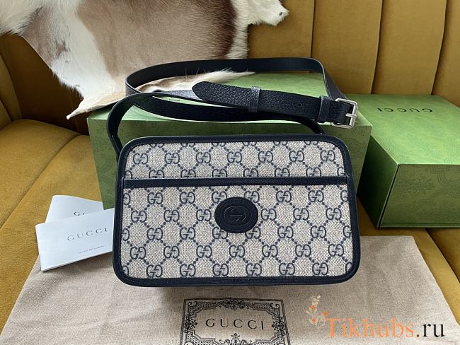 Gucci GG Should Bag Blue 22.5x14x7cm - 1