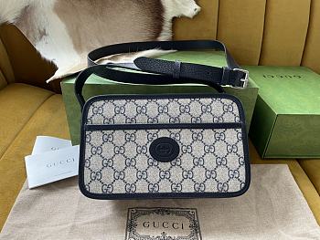 Gucci GG Should Bag Blue 22.5x14x7cm