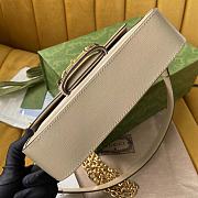 Gucci Horsebit 1955 Shoulder Bag Beige White 24x13x5cm - 4