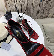 YSL Opyum Heels Patent Leather Red Heel - 2