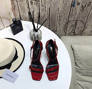 YSL Opyum Heels Patent Leather Red Heel - 5