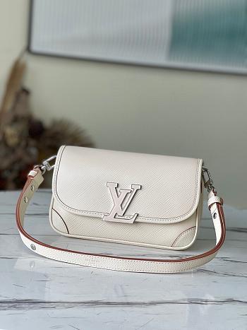 Louis Vuitton LV Buci Bag White 24.5 x 15.5 x 9 cm