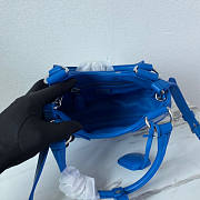 Prada Moon Padded Nappa-Leather Bag Blue 22.5x16x7.5cm - 5