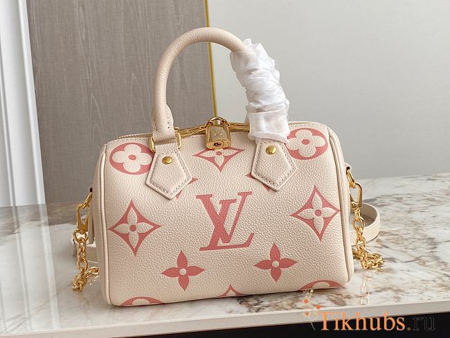 Louis Vuitton LV Speedy Bandouliere Bag 20 Cream Beige 20.5x13.5x12cm - 1
