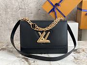 Louis Vuitton LV Twist MM Black 23×17×9.5cm - 1