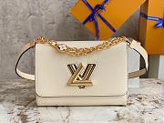 Louis Vuitton LV Twist MM White 23×17×9.5cm - 1