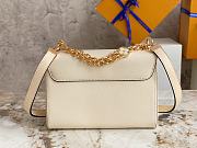 Louis Vuitton LV Twist MM White 23×17×9.5cm - 4