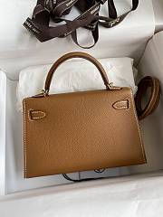 Hermes Kelly Brown Gold Epsom 19cm - 2