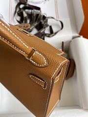 Hermes Kelly Brown Gold Epsom 19cm - 5