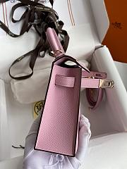 Hermes Kelly Pink Gold Epsom 19cm - 4