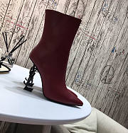 YSL Opyum Red Wine Boots - 3