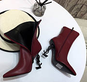 YSL Opyum Red Wine Boots - 2