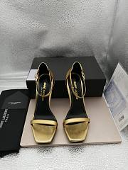 YSL Opyum Heels Patent Leather Gold Heel - 6