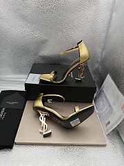 YSL Opyum Heels Patent Leather Gold Heel - 4