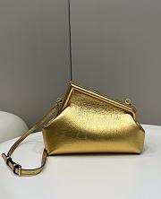 Fendi First Small Gold Laminated Leather Bag 26×9.5×18cm - 1