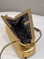 Fendi First Small Gold Laminated Leather Bag 26×9.5×18cm - 2