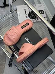 Chanel 23C Pink CC Logo Slide Sandal Slip - 2