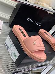 Chanel 23C Pink CC Logo Slide Sandal Slip - 4